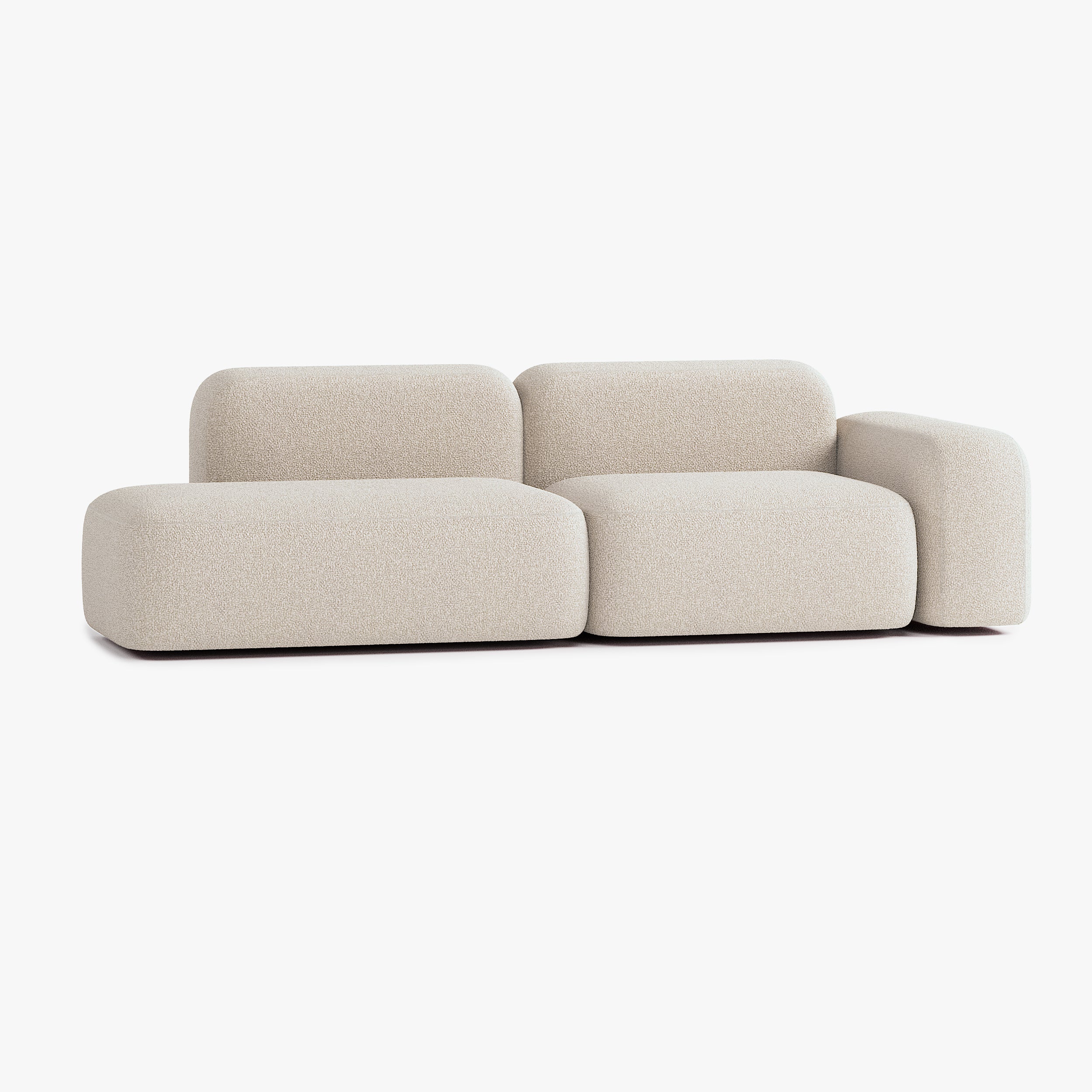 Max Sofa, Composition A9, Right Armrest, E2 Upholstery