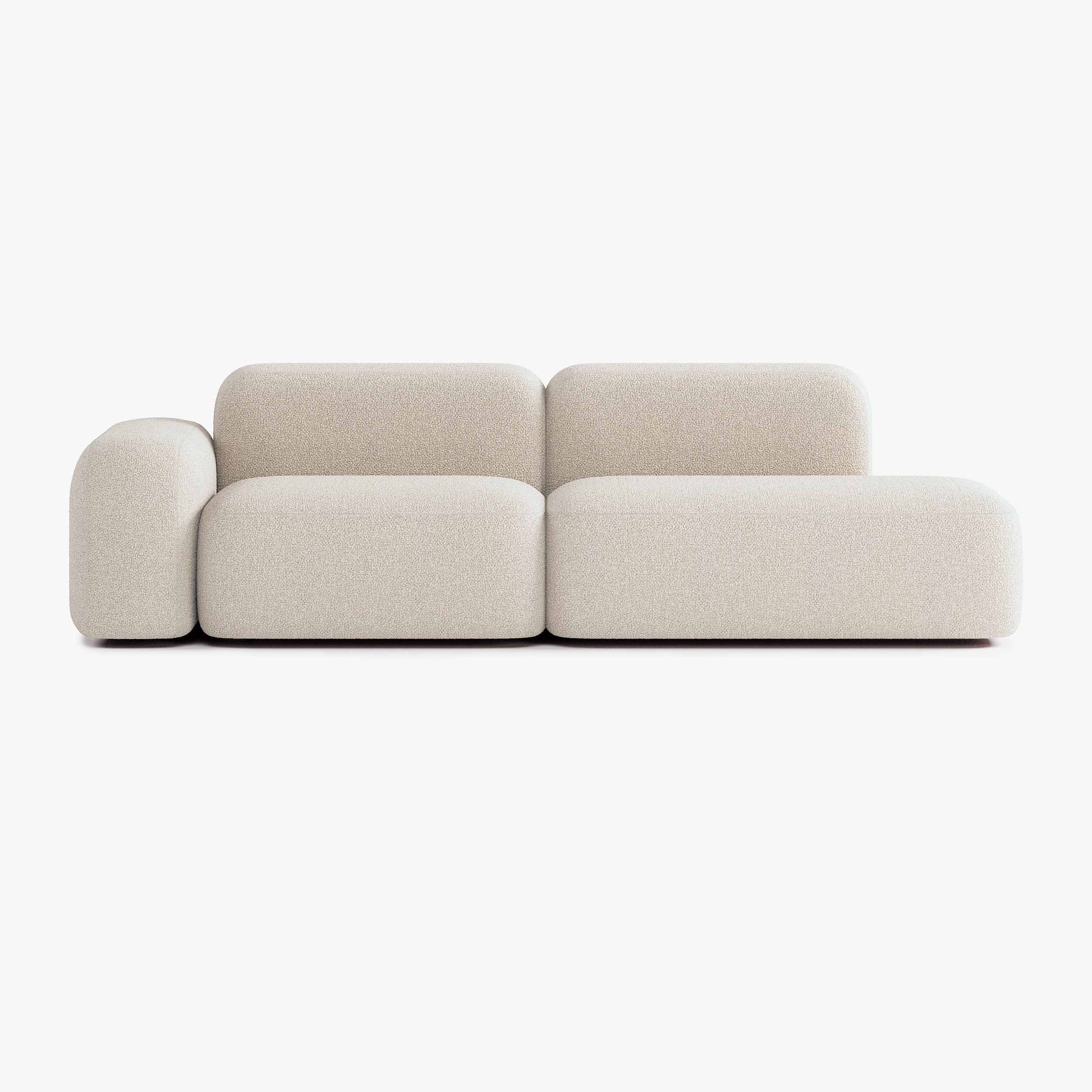 Max Sofa, Composition A9, Left Armrest, E2 Upholstery