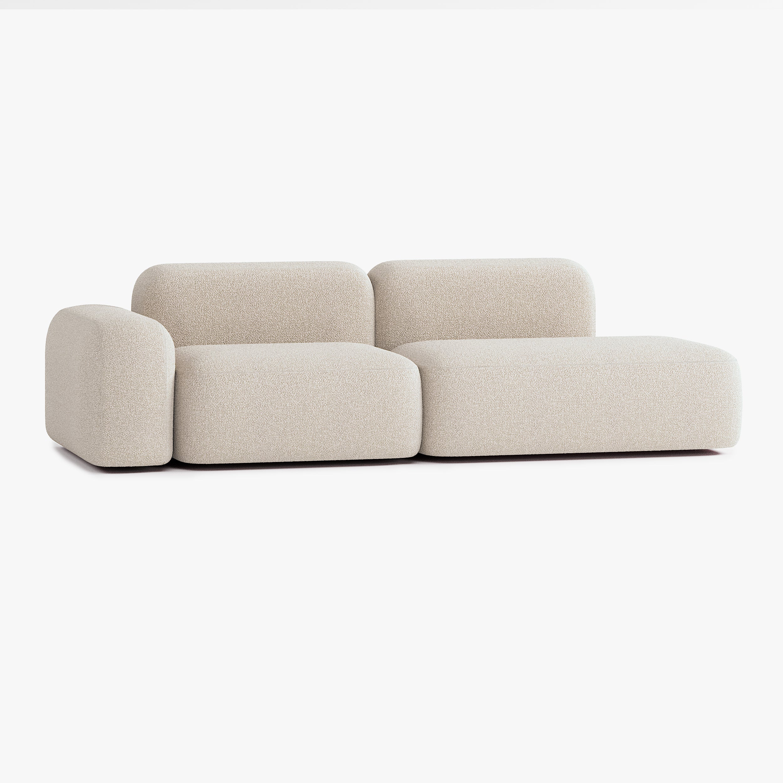 Max Sofa, Composition A9, Left Armrest, E2 Upholstery