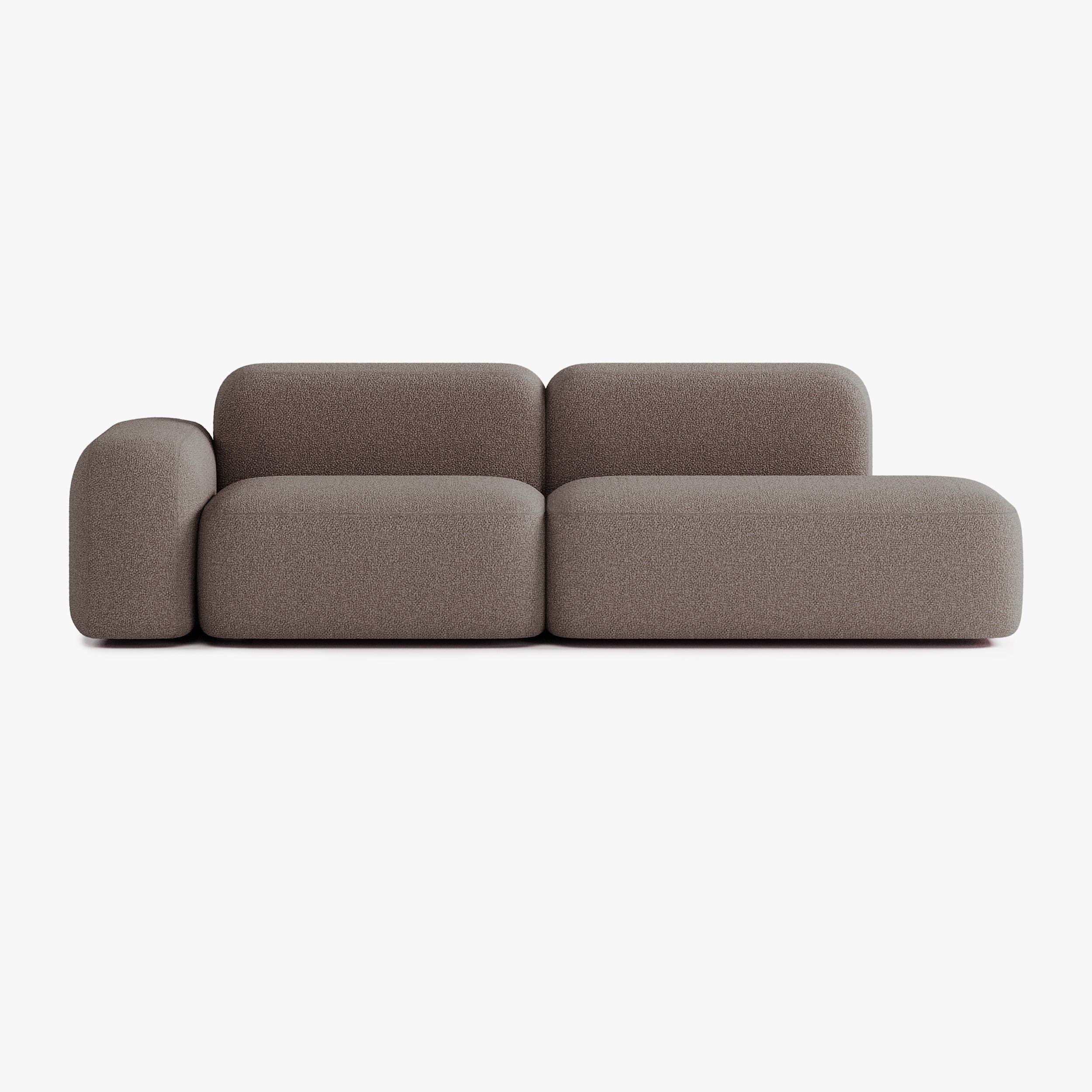 Max Sofa, Composition A9, Left Armrest, E5 Upholstery