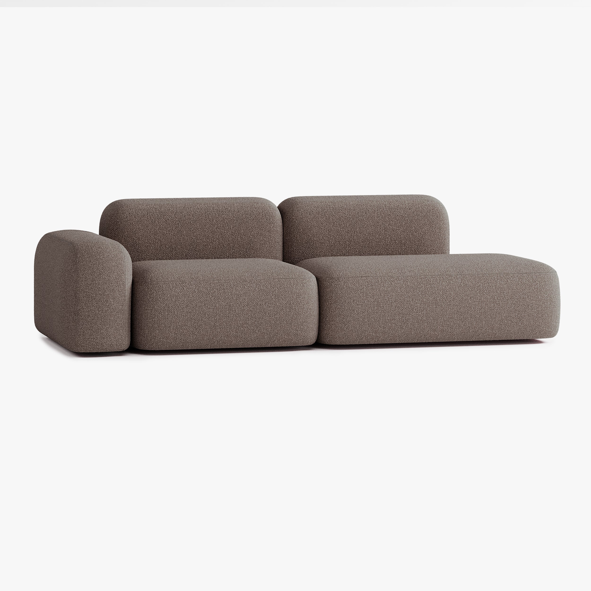 Max Sofa, Composition A9, Left Armrest, E5 Upholstery