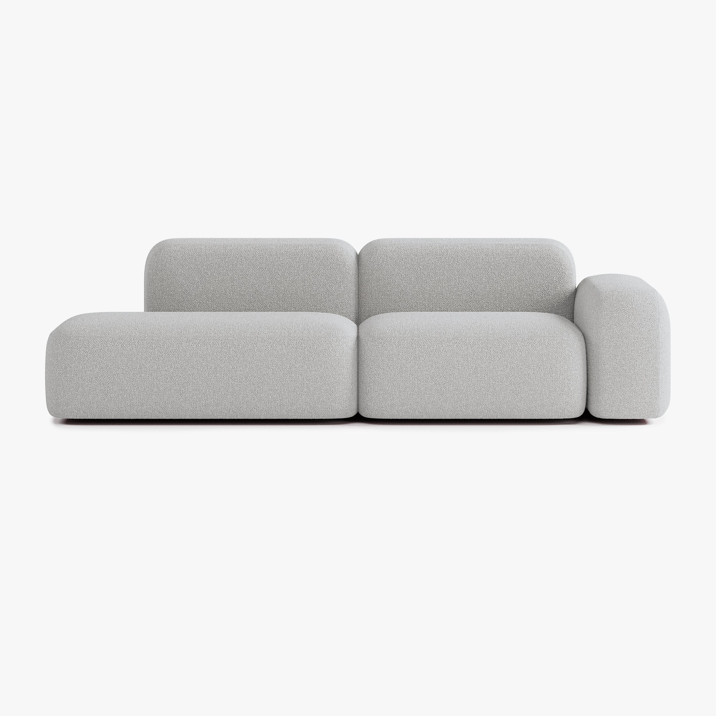 Max Sofa, Composition A9, Right Armrest, E7 Upholstery
