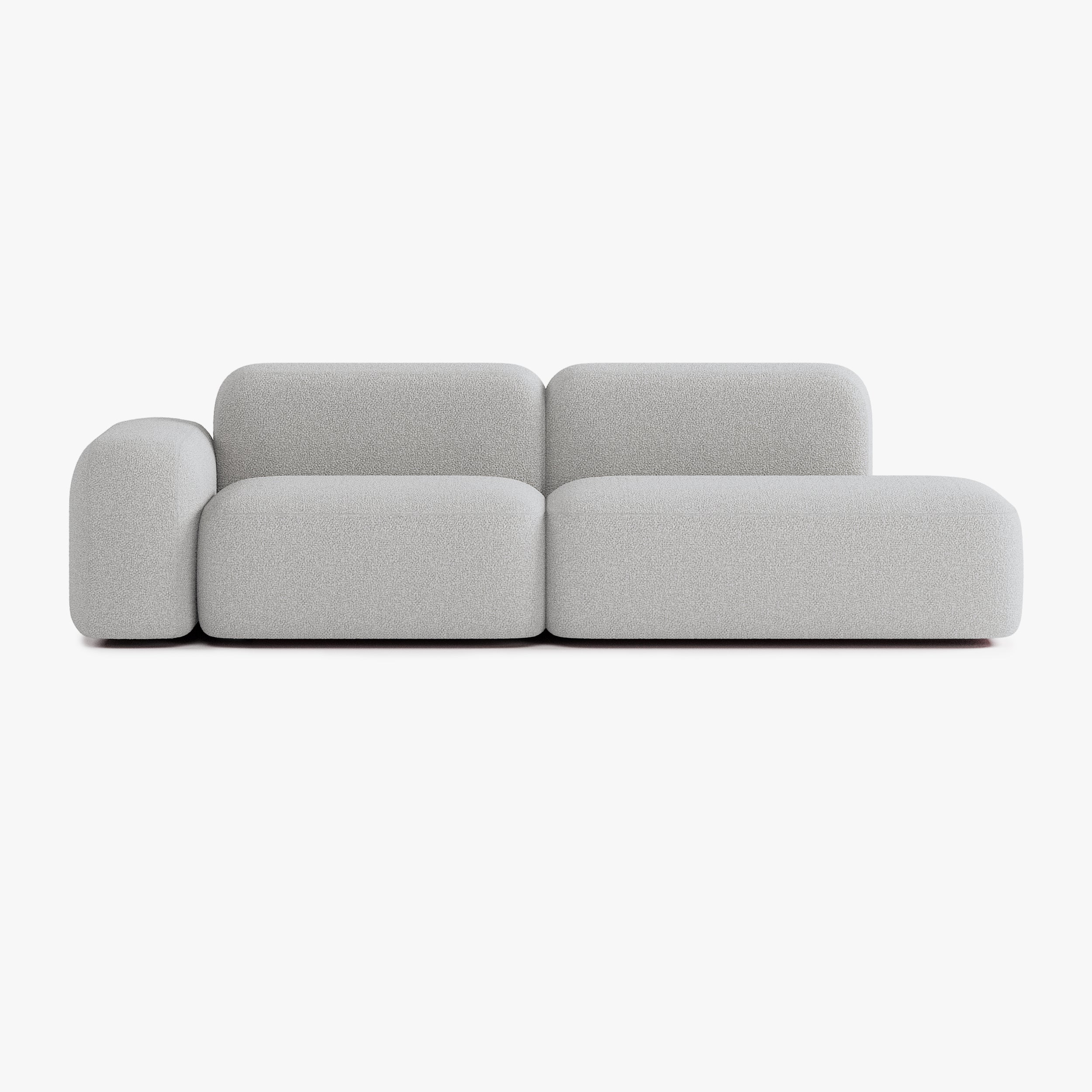 Max Sofa, Composition A9, Left Armrest, E7 Upholstery