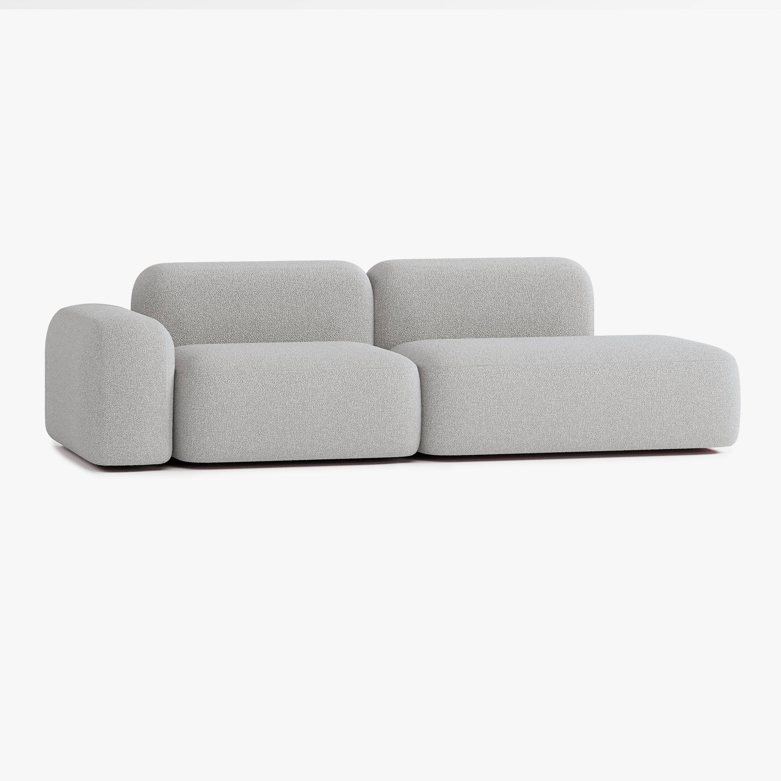 Max Sofa, Composition A9, Left Armrest, E7 Upholstery