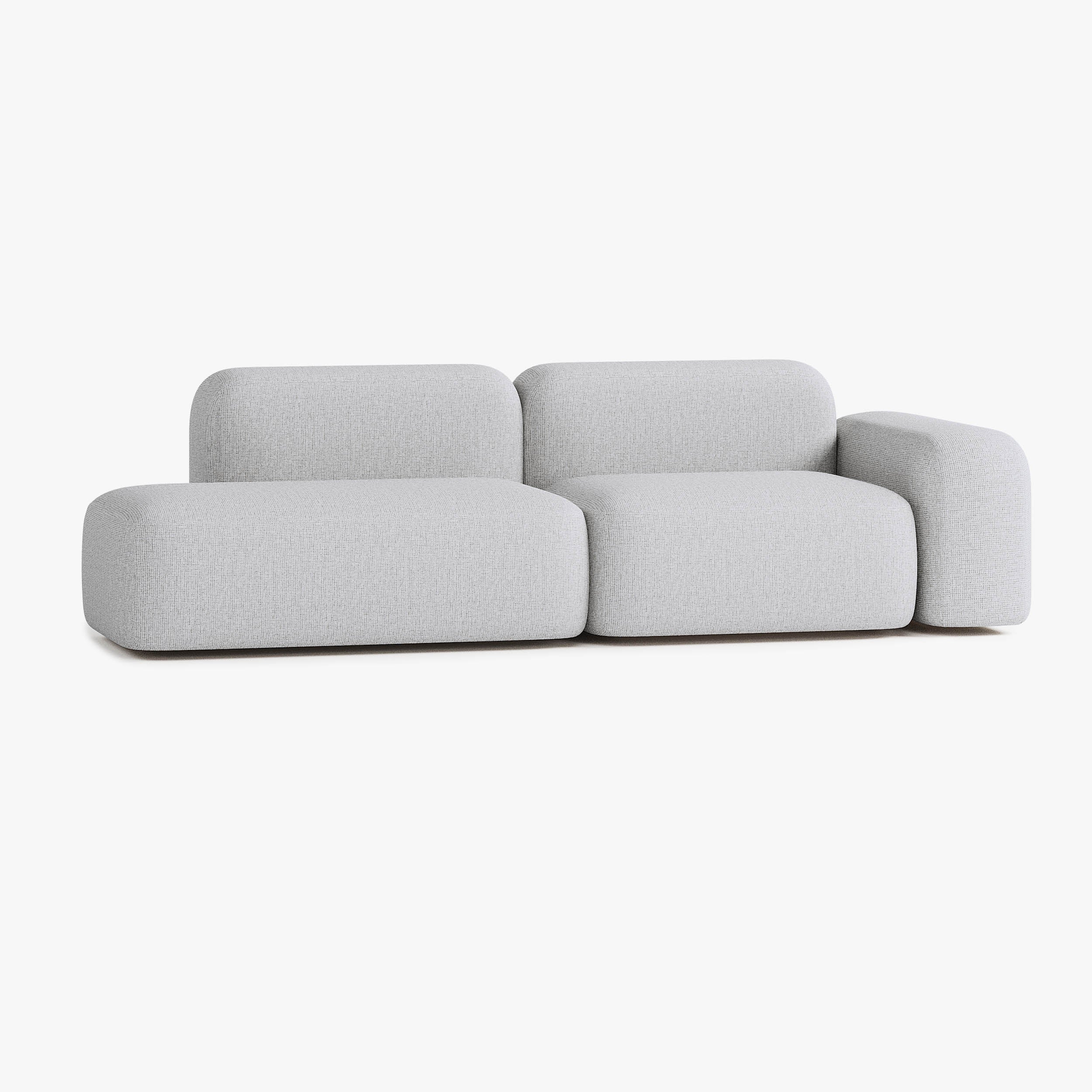 Max Sofa, Composition A9, Right Armrest, S1 Upholstery